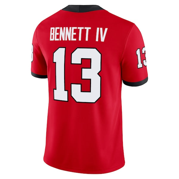 Stetson Bennett Georgia Bulldogs Nike Player Game Jersey - Red - Image 3