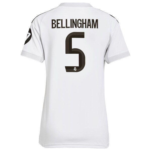 Jude Bellingham Los Merengues adidas Women's 2025/26 Home Replica Jersey - White/Blue - Image 3