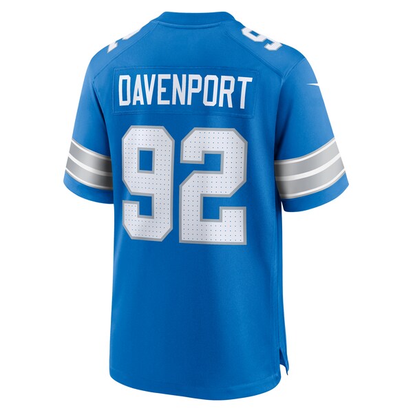 Marcus Davenport Detroit Lions Nike Team Game Jersey - Blue - Image 3