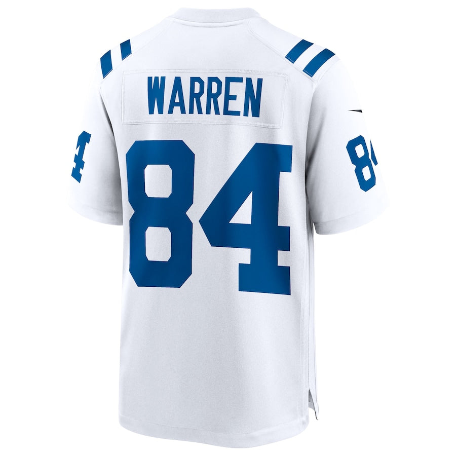 Tyler Warren Indianapolis Colts Nike 2025 NFL Draft First Round Pick Game Jersey - White - Image 3