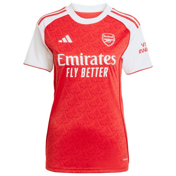 Arsenal adidas Women's 2025/26 Home Replica Custom Jersey - Red/Blue - Image 3