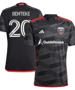 Christian Benteke D.C. United adidas 2024 The Icon Kit Replica Player Jersey?¨C Black