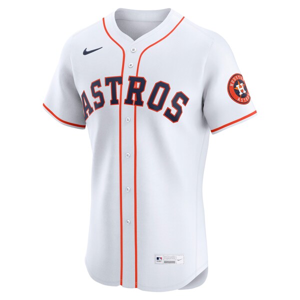 Houston Astros Nike Home Elite Jersey - White - Image 2