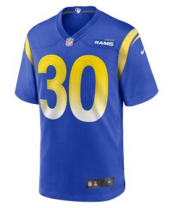 Alternative view of Josh Wallace Los Angeles Rams Nike Game Jersey -  Royal