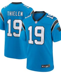 Alternative view of Adam Thielen Carolina Panthers Nike Alternate Game Jersey - Blue