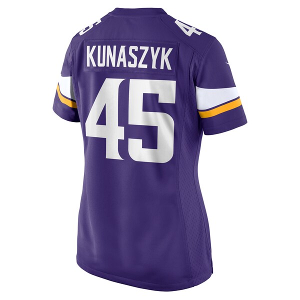 Jordan Kunaszyk Minnesota Vikings Nike Women's Game Jersey - Purple - Image 4