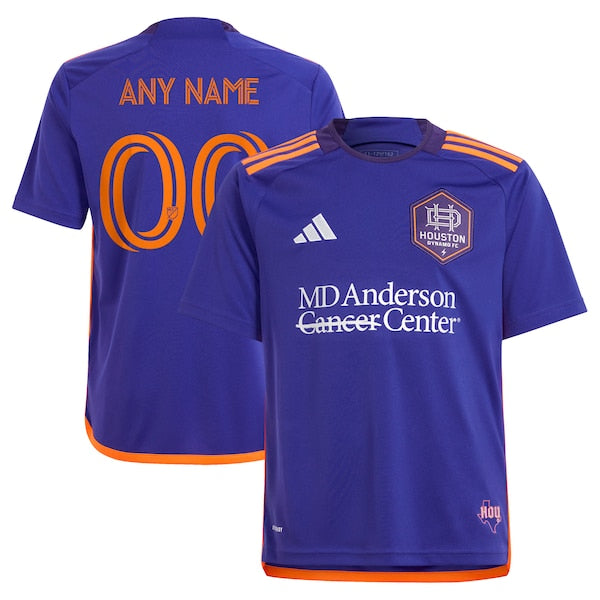 Houston Dynamo FC adidas Youth 2024 Still Holdin' Replica Custom Jersey?ยจC Purple
