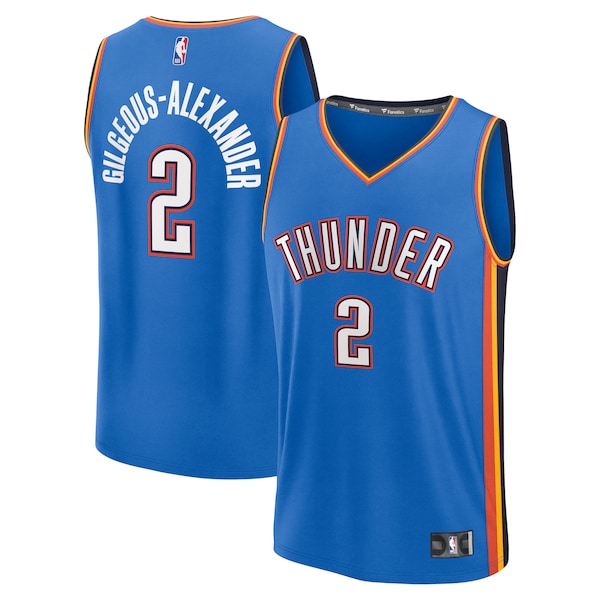 Shai Gilgeous-Alexander Oklahoma City Thunder Fast Break Replica Player Jersey - Icon Edition - Blue