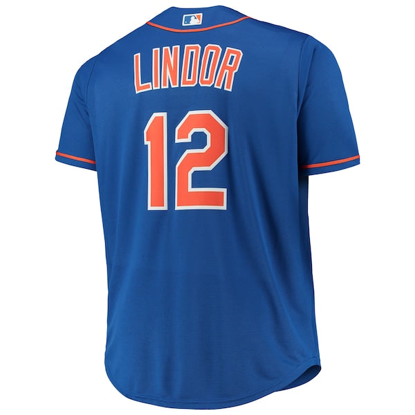 Francisco Lindor New York Mets Big & Tall Replica Player Jersey - Royal - Image 3
