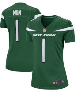 Number 1 Mom New York Jets Nike Women's Game Jersey - Gotham Green