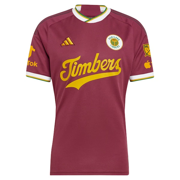 Portland Timbers adidas 2024 Archive Authentic Jersey - Red - Image 2
