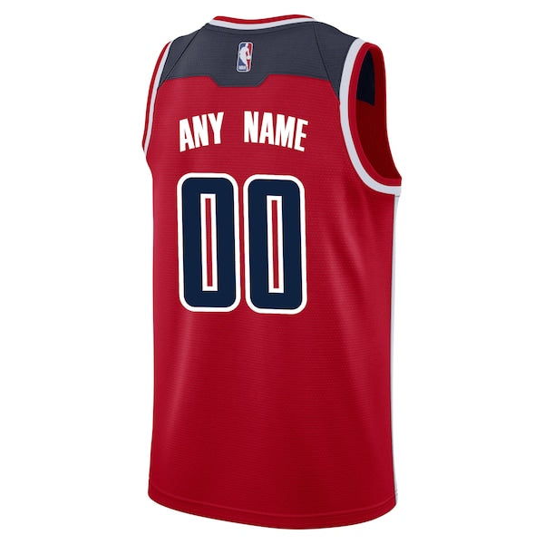Washington Wizards Nike Swingman Custom Jersey Red - Icon Edition - Image 3