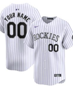 Colorado Rockies Nike Home Limited Custom Jersey - White