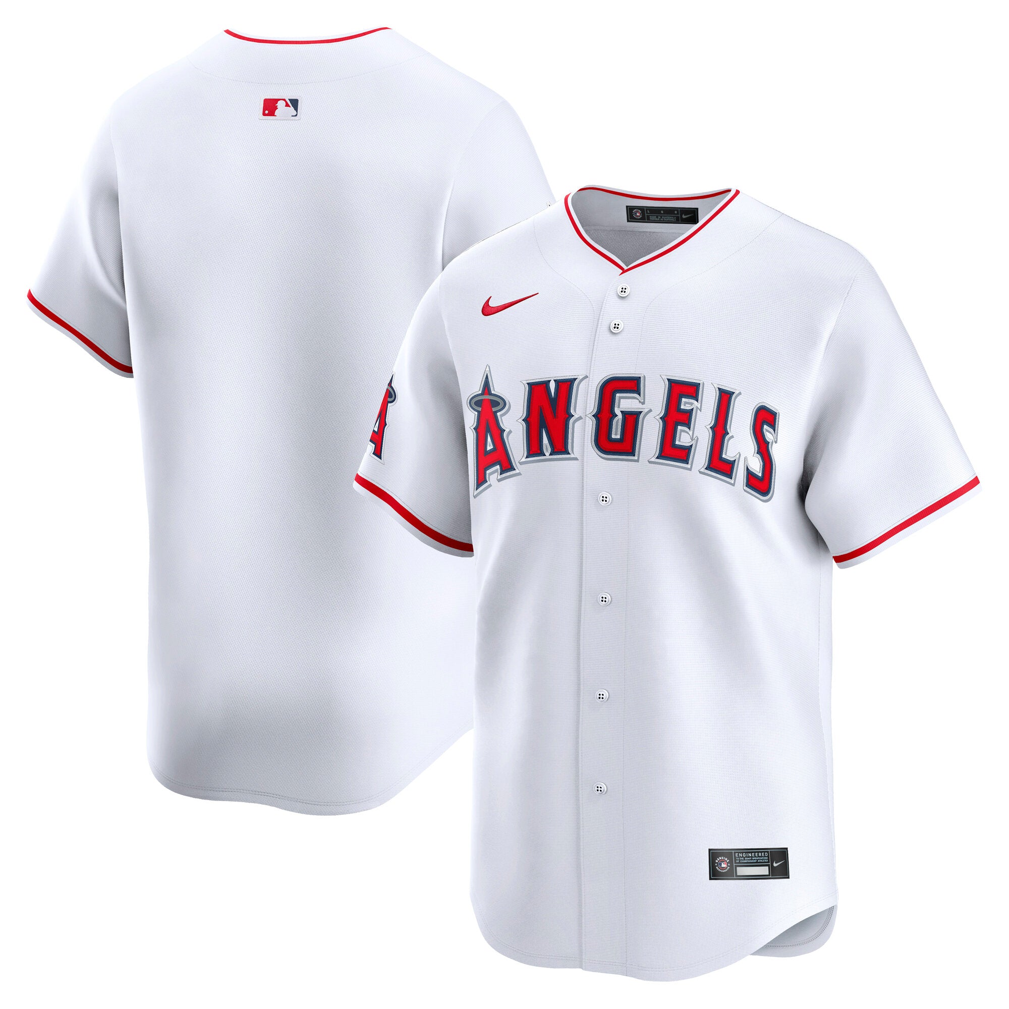 Los Angeles Angels Nike Alternate Limited Jersey - Red/White - Image 5