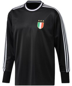 Alternative view of Juventus adidas Authentic Football Icon Goalkeeper Jersey - Black