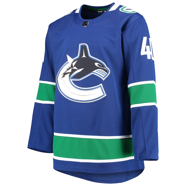 Elias Pettersson Vancouver Canucks adidas 2020/21 Authentic Home Player Jersey - Blue - Image 2