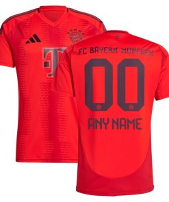 Bayern Munich adidas 2024/25 Home Replica Custom Jersey - Red