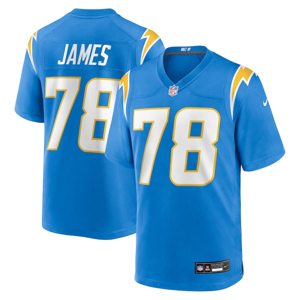 Andre James Los Angeles Chargers Nike Team Game Jersey - Powder Blue - Image 2