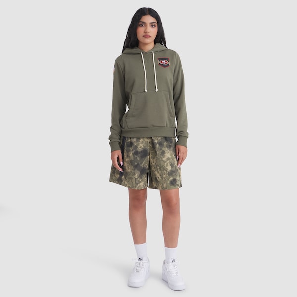 San Francisco 49ers Nike Women's 2025 Salute to Service Sideline Standard Issue Dri-FIT Hoodie - Olive - Image 3