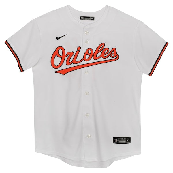 Gunnar Henderson Baltimore Orioles Nike Preschool Home Game Jersey - White - Image 2