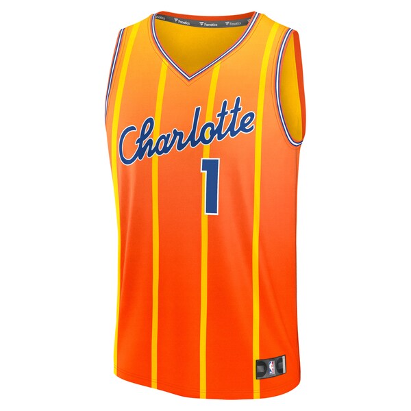 LaMelo Ball Charlotte Hornets Youth 2025/26 City Edition Fast Break Jersey - Orange - Image 2