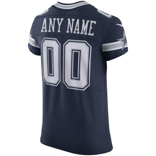 Dallas Cowboys Nike Vapor Elite Custom Jersey - Navy - Image 3