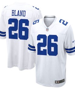 Alternative view of DaRon Bland Dallas Cowboys Nike Game Jersey - White/Navy