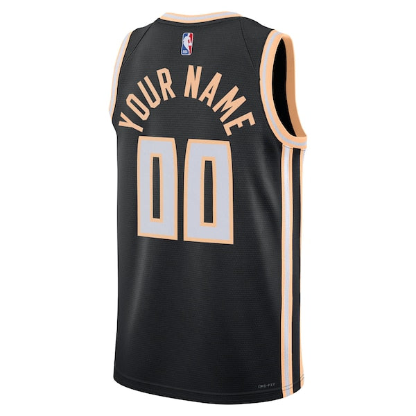 Atlanta Hawks Nike Unisex 2025/26 City Edition Swingman Custom Jersey - Black - Image 3