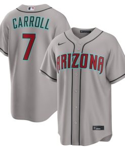 Corbin Carroll Arizona Diamondbacks Nike Road Replica Jersey - Gray/Black/Crimson