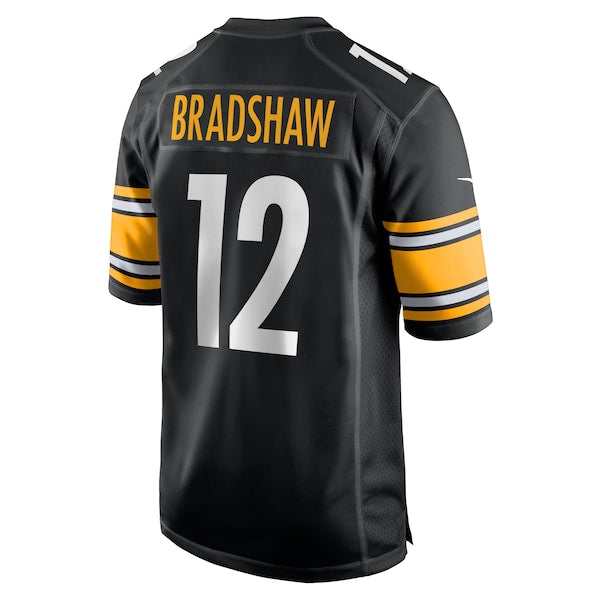 Terry Bradshaw Pittsburgh Steelers Nike Retired Player Game Jersey - Black - Image 3