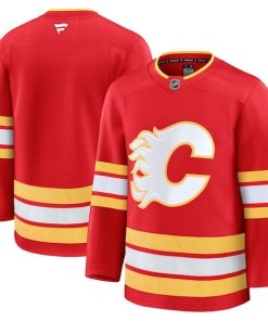 Alternative view of Calgary Flames  Home Premium Jersey - Red/Black/White
