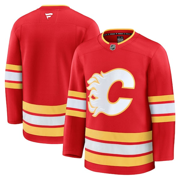 Calgary Flames Home Premium Jersey - Red/Black/White - Image 2