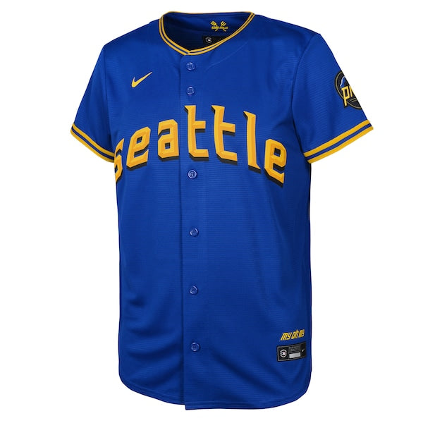 Ken Griffey Jr. Seattle Mariners Nike Youth City Connect Replica Player Jersey - Royal - Image 2