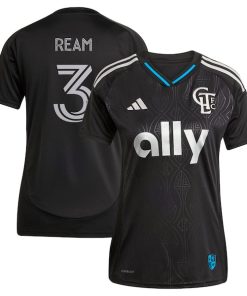 Tim Ream Charlotte FC adidas Women's 2025 Fortress Kit Replica Player Jersey - Black