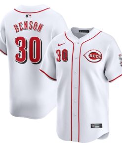 Will Benson Cincinnati Reds Nike Home Limited Player Jersey - White