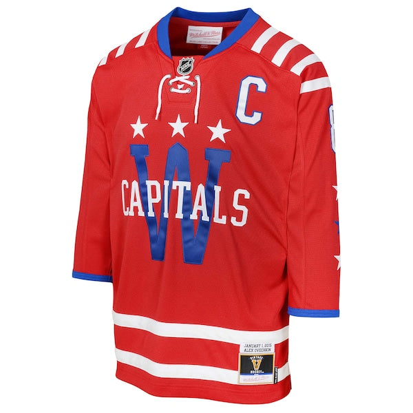 Alexander Ovechkin Washington Capitals Youth 2015 Blue Line Player Jersey - Red - Image 2