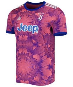 Alternative view of Juventus adidas 2022/23 Third Replica Jersey - Pink/Blue