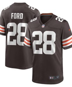 Mike Ford Cleveland Browns Nike Team Game Jersey -  Brown