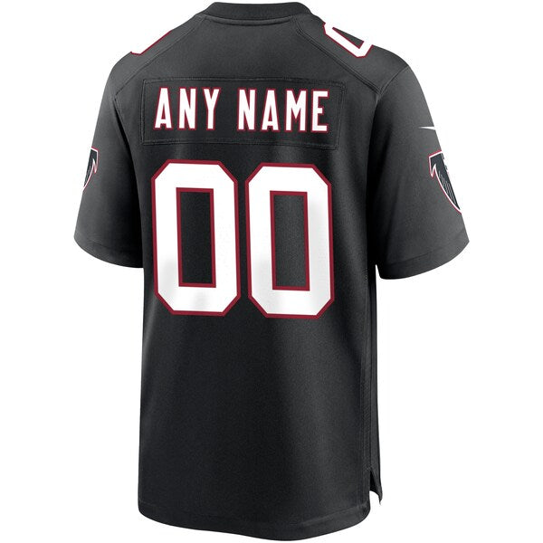 Atlanta Falcons Nike Throwback Custom Game Jersey - Black - Image 3