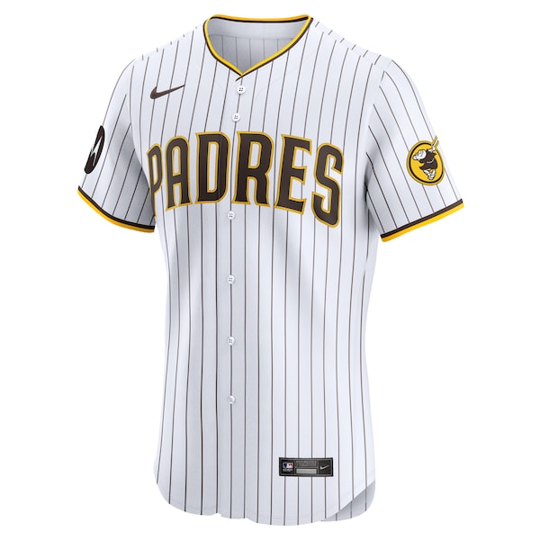 San Diego Padres Nike Home Elite Pick-A-Player Retired Roster Patch Jersey - White - Image 2