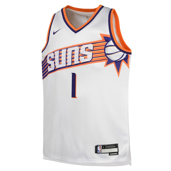 Devin Booker Phoenix Suns Nike Youth Swingman Jersey - Association Edition - White - Image 2