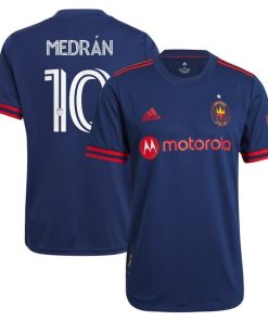 ¨¢lvaro Medr¨¢n Chicago Fire adidas 2021 Primary Authentic Player Jersey - Navy