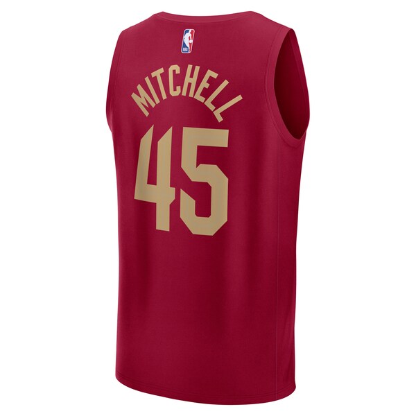 Donovan Mitchell Cleveland Cavaliers Youth Fast Break Replica Player Jersey - Icon Edition - Wine - Image 3