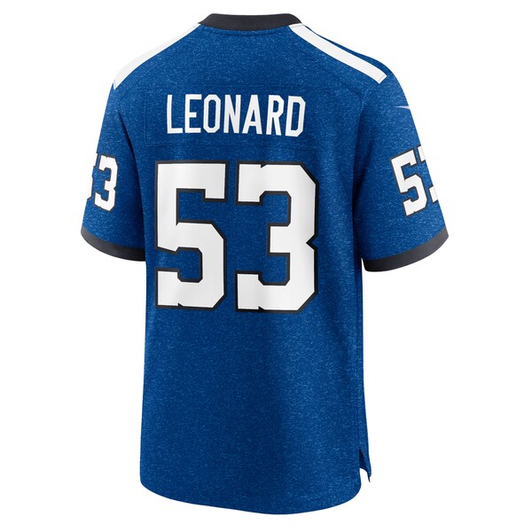 Shaquille Leonard Indianapolis Colts Nike Indiana Nights Alternate Game Jersey - Royal - Image 3