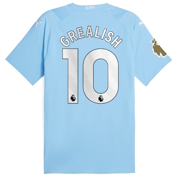 Jack Grealish Manchester City Puma 2023/24 Authentic Player Jersey - Sky Blue - Image 3