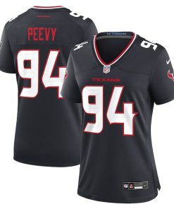 Alternative view of Jayden Peevy Houston Texans Nike Women's Team Game Jersey -  Navy