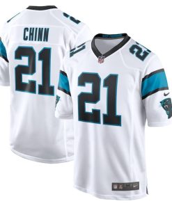 Alternative view of Jeremy Chinn Carolina Panthers Nike Game Jersey - White/Black/Blue