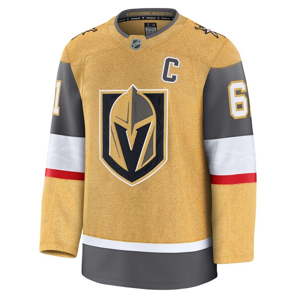 Mark Stone Vegas Golden Knights Home Premium Jersey - Gold/White/Gray - Image 3