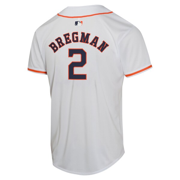 Alex Bregman Houston Astros Nike Youth Home Game Player Jersey - White - Image 3