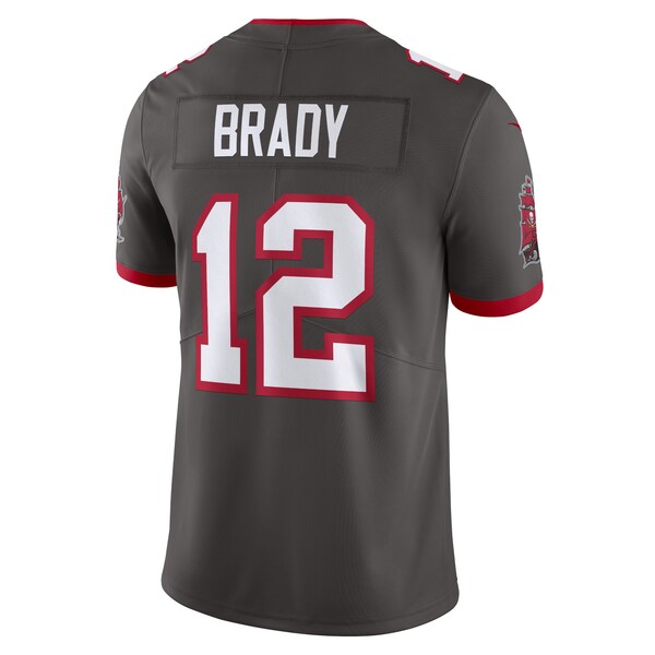 Tom Brady Tampa Bay Buccaneers Nike Alternate Vapor Untouchable Limited Jersey - Pewter/Red - Image 4